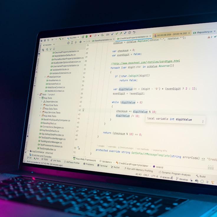 Desktop app development workspace